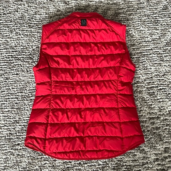 BELSTAFF ENGLAND size 38 red reversible down vest - Picture 5 of 6